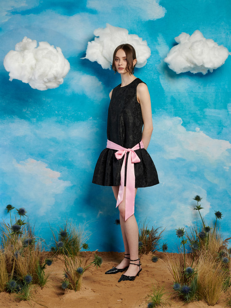 Darling Jacquard Mini Dress