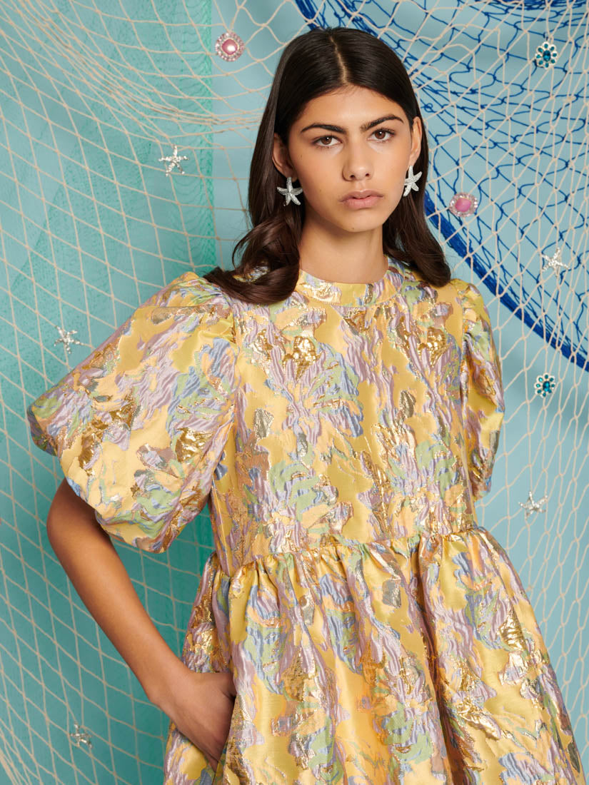 Meri Jacquard Mini Dress