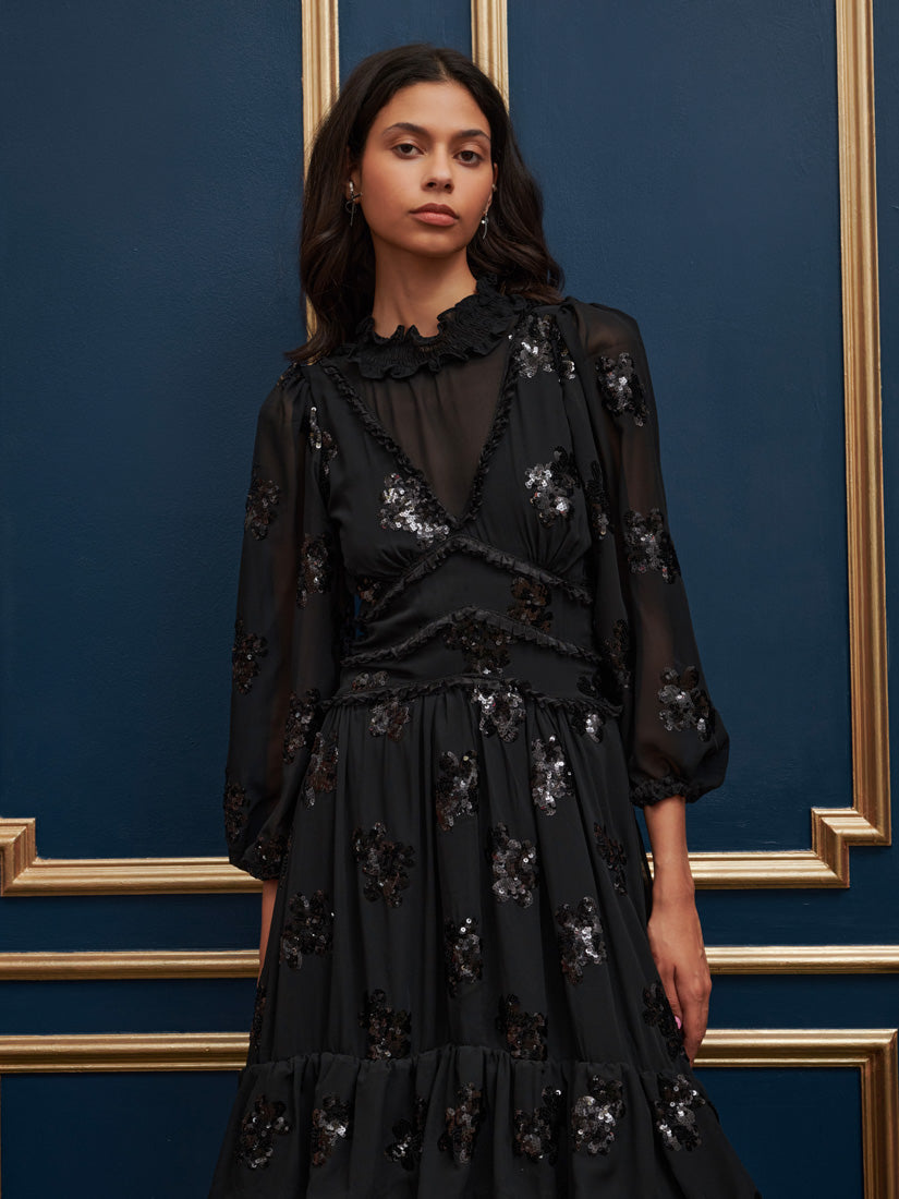 Gala Flower Maxi Dress