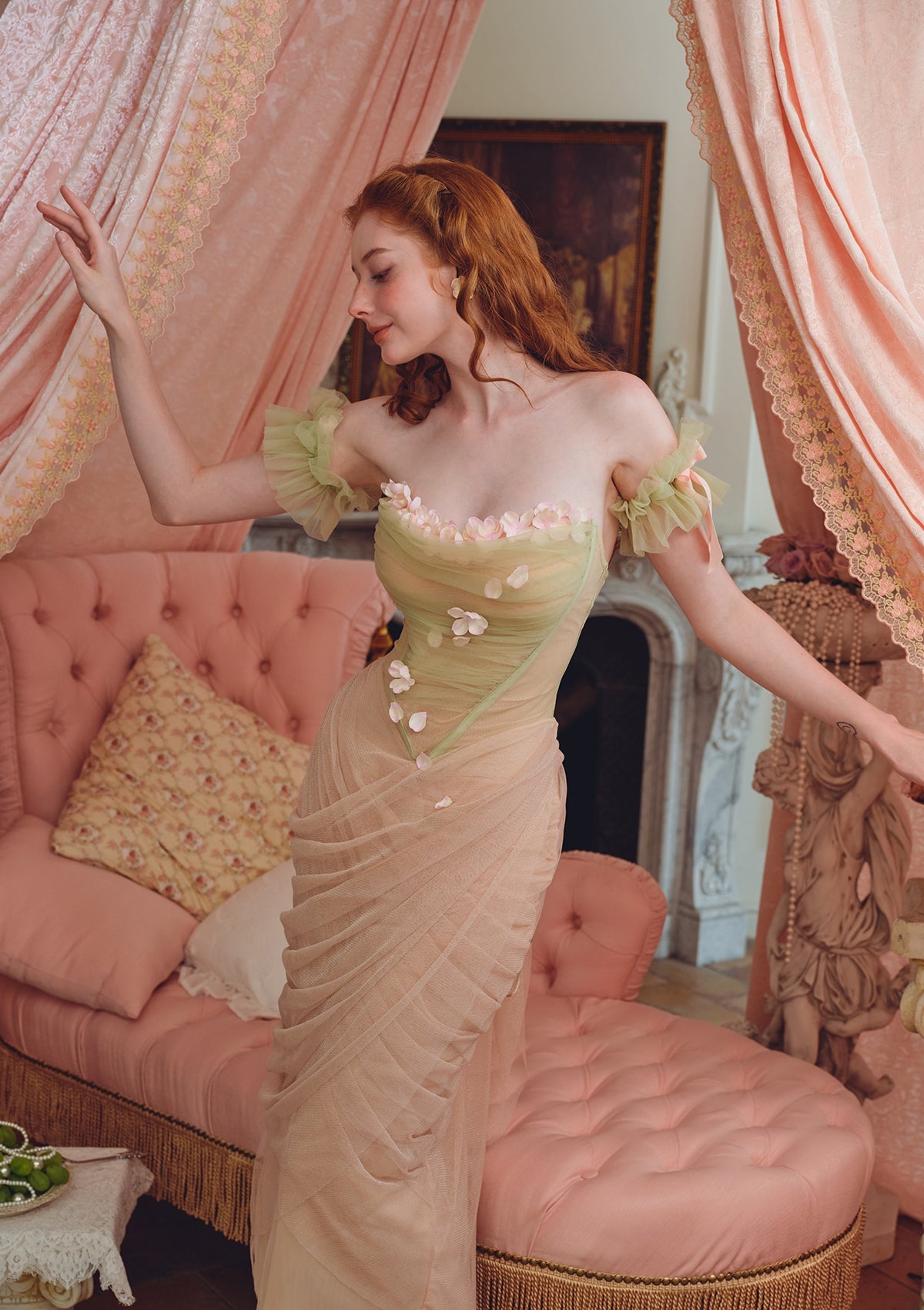 écoute Les Fleurs Tomber Dress