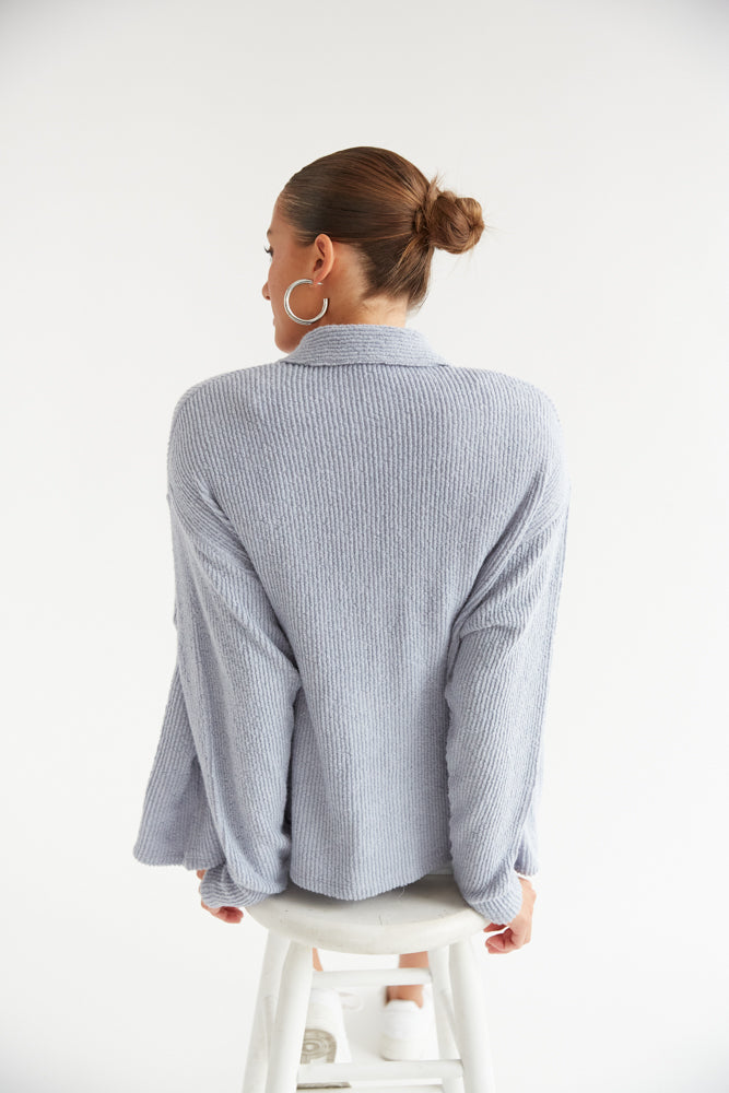 Sivan Ribbed Shacket