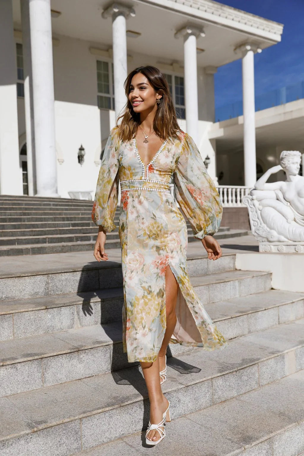 Meadow Wanderer Midi Dress