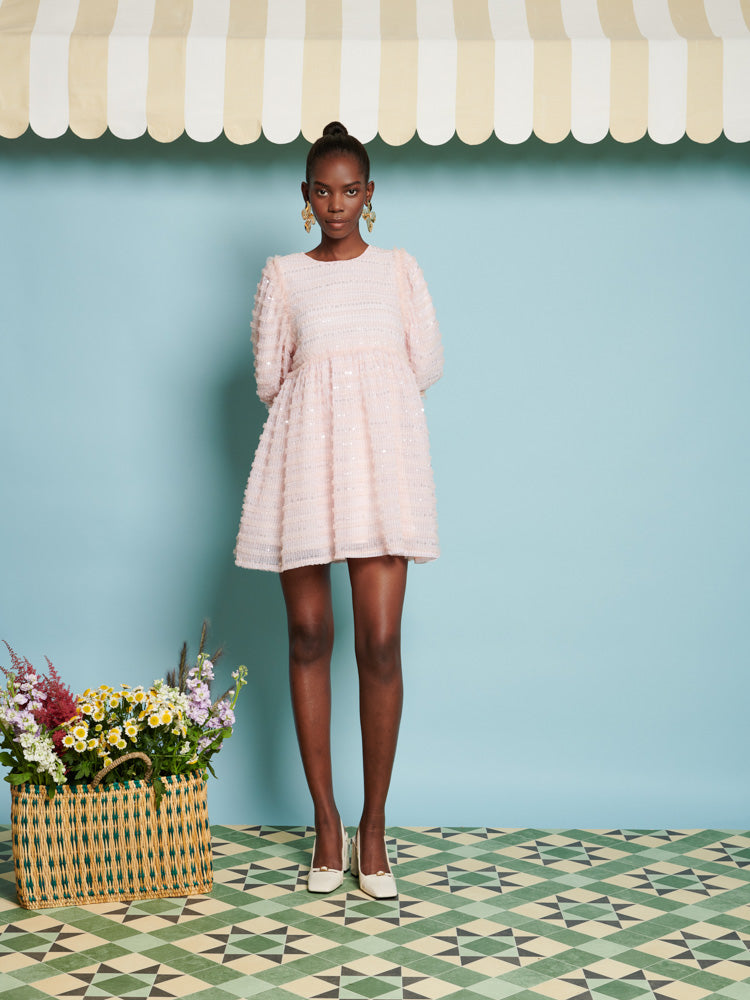 Rhubarb Sequin Mini Dress