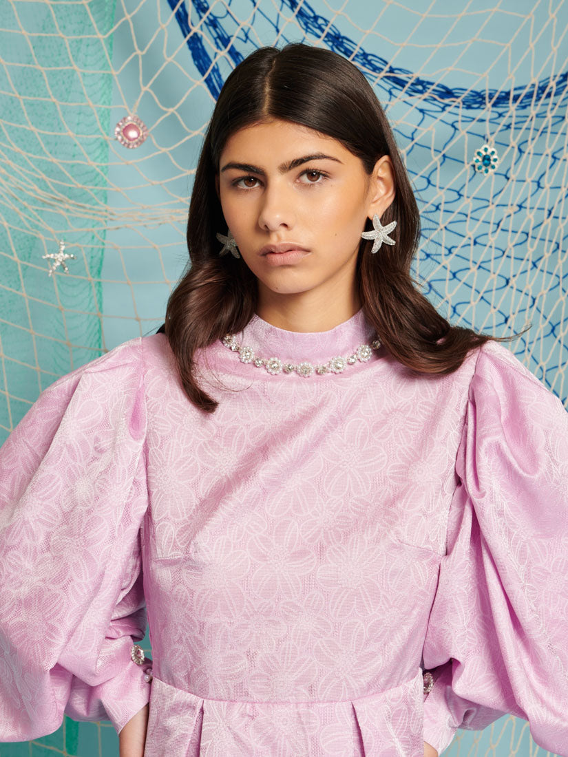 Isla Jacquard Mini Dress