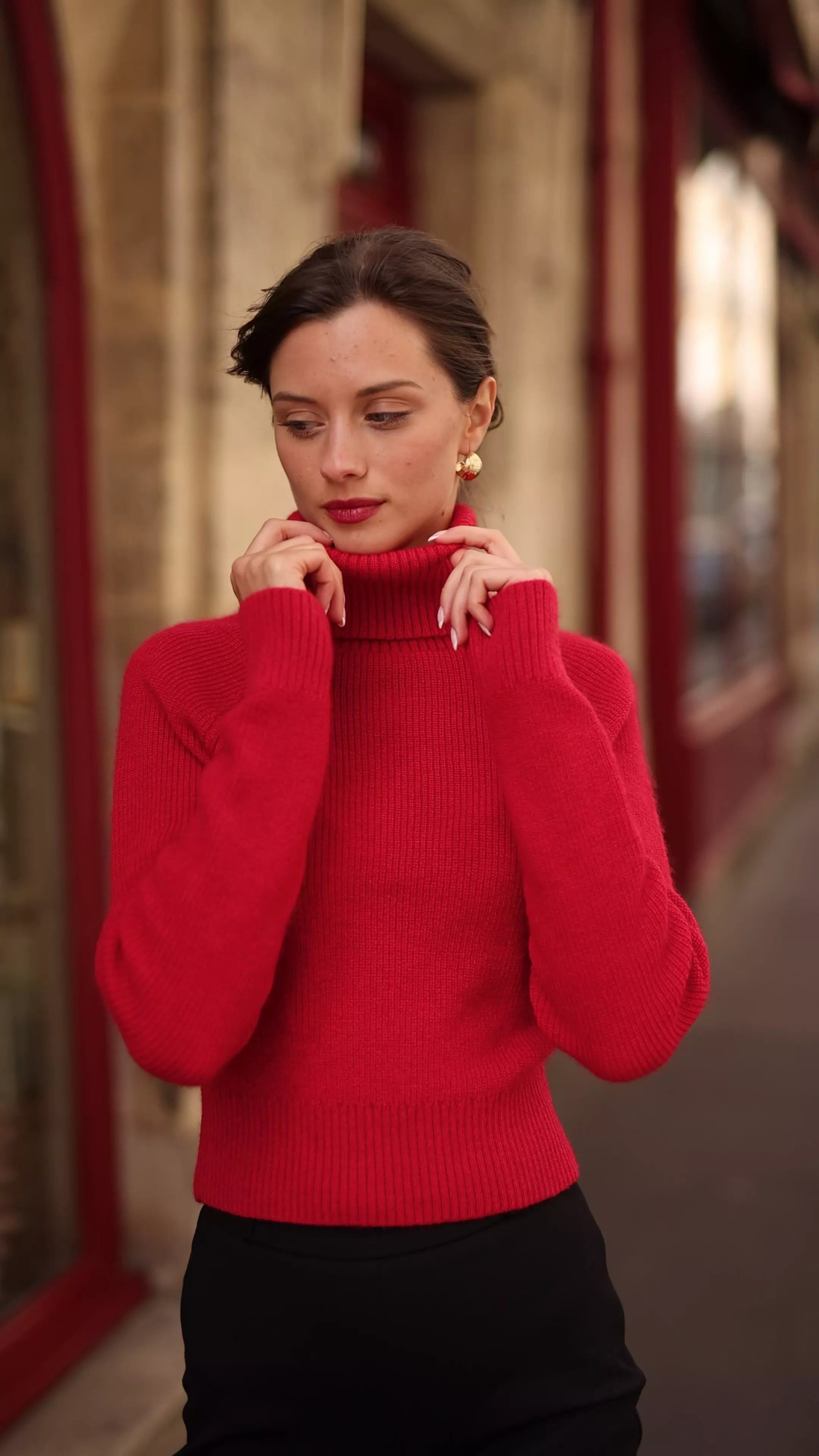 Naomi Mohair Roll-Neck Sweater
