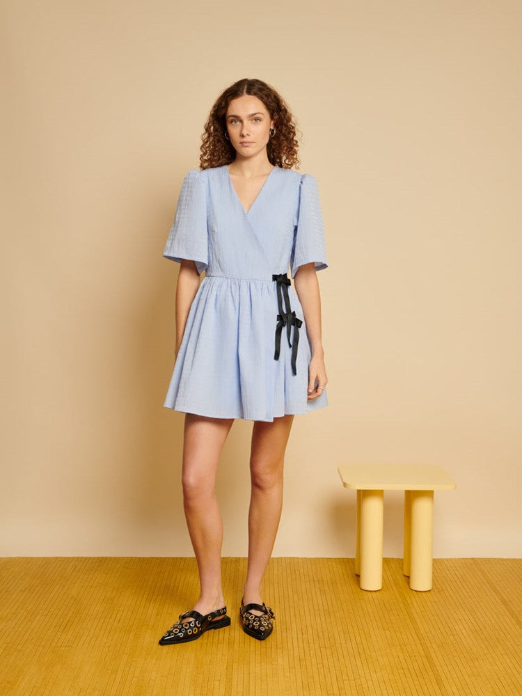Freja Wrap Mini Dress