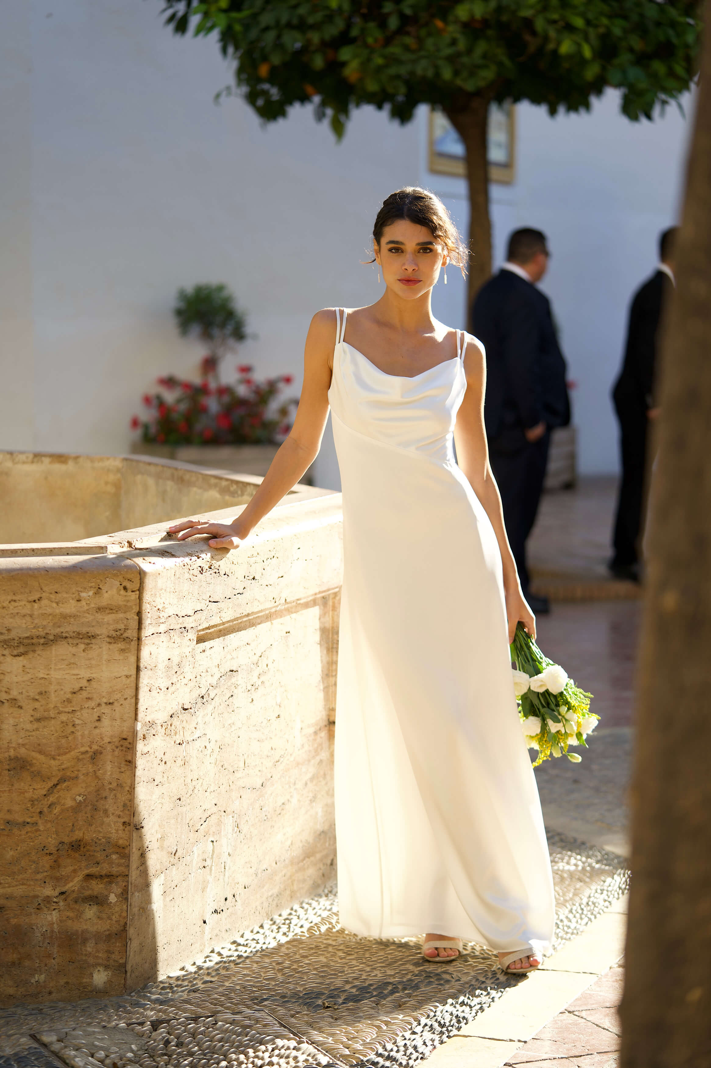 Charlize Cowl-Neck Dress