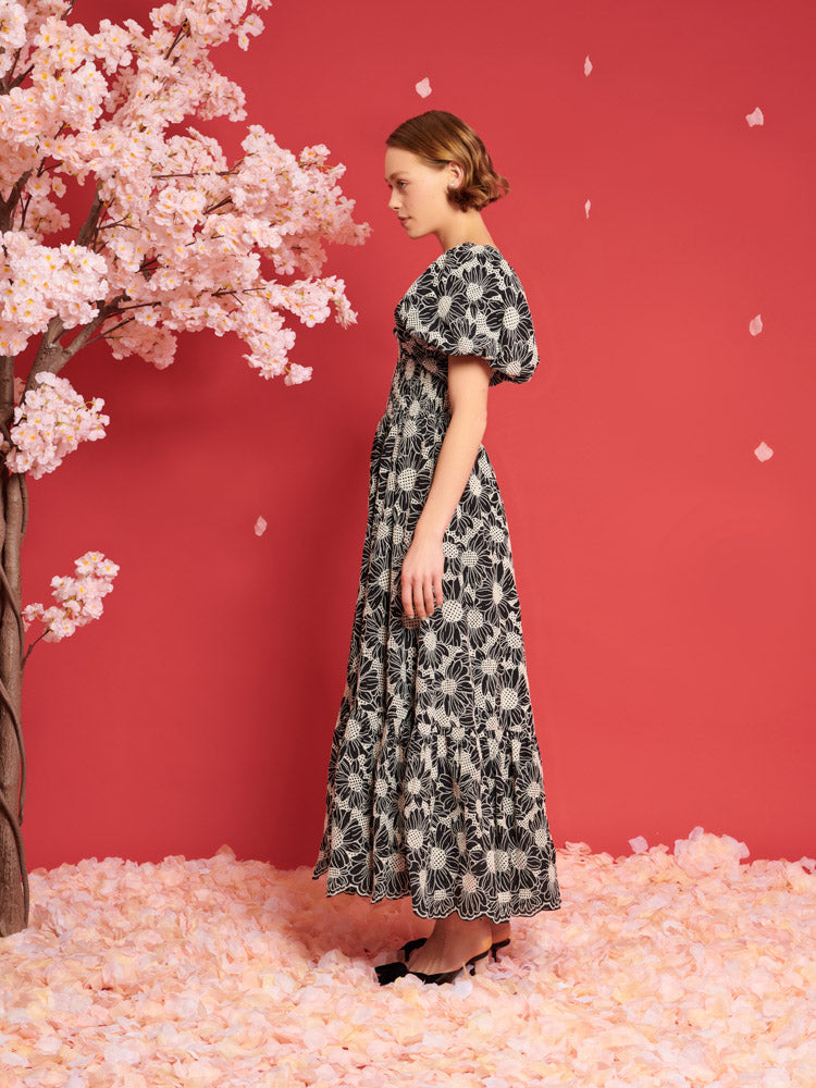Flower Haze Midi Dress