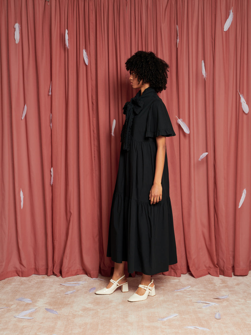 Heron Bow Midi Dress