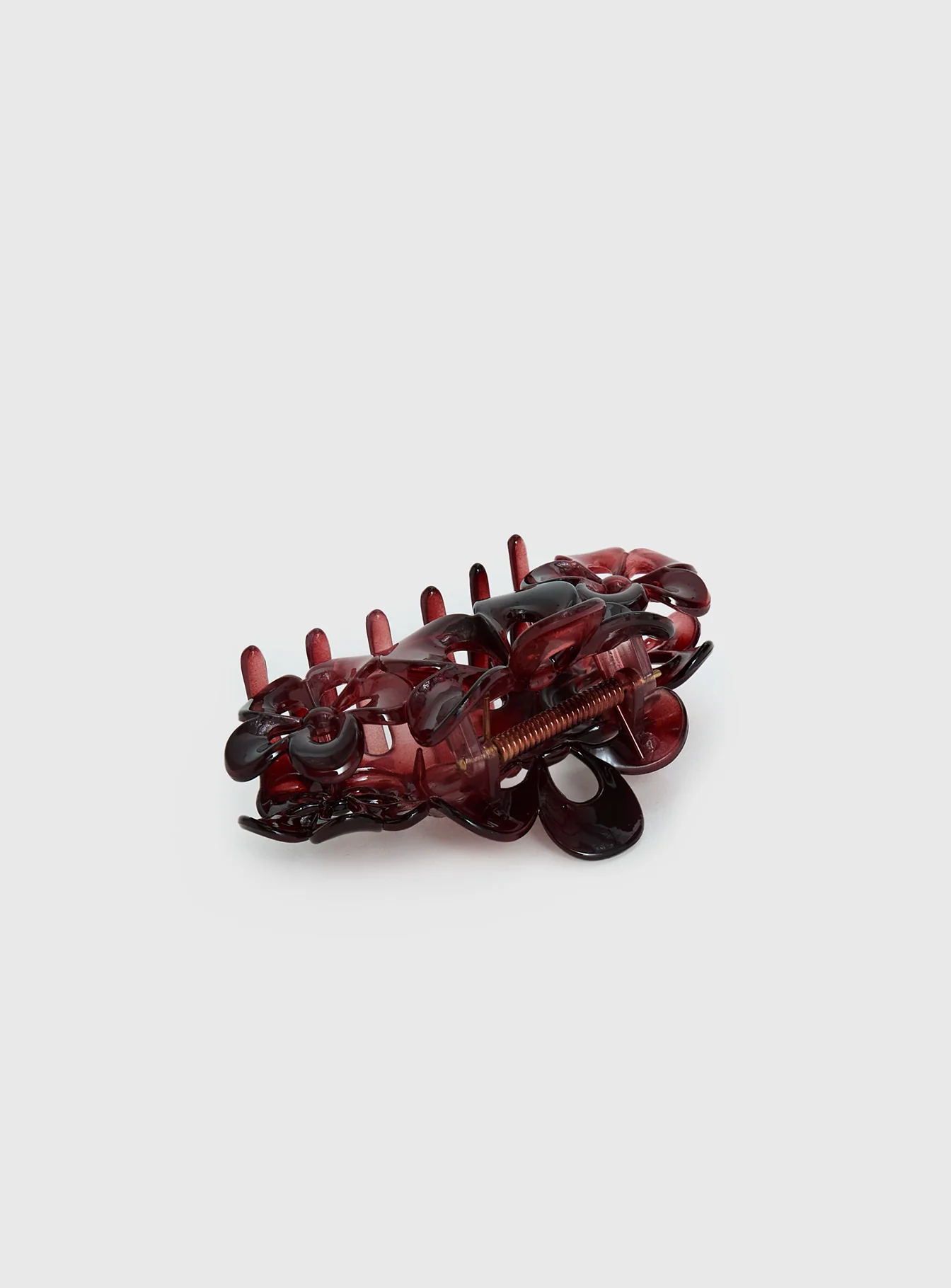 Lights Up Claw Clip Burgundy