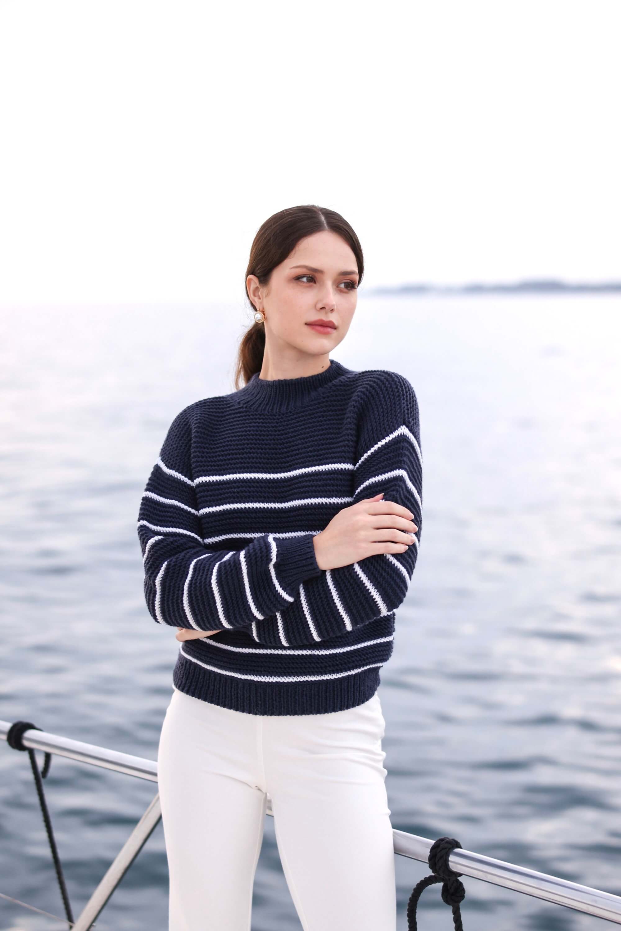 Marine Merino Wool Sweater