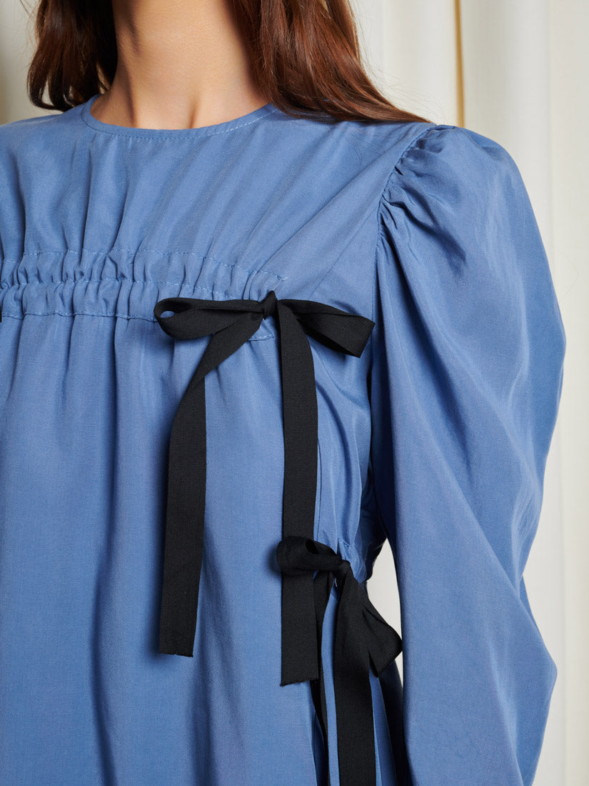 Nes Drawstring Mini Dress