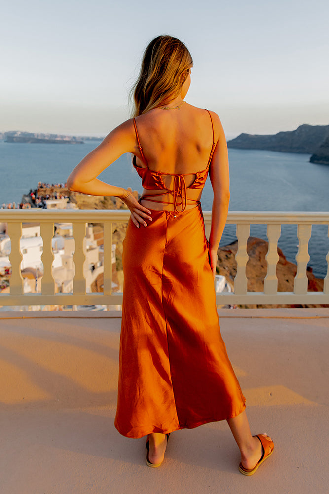 Waiting For You Maxi Dress Bronze