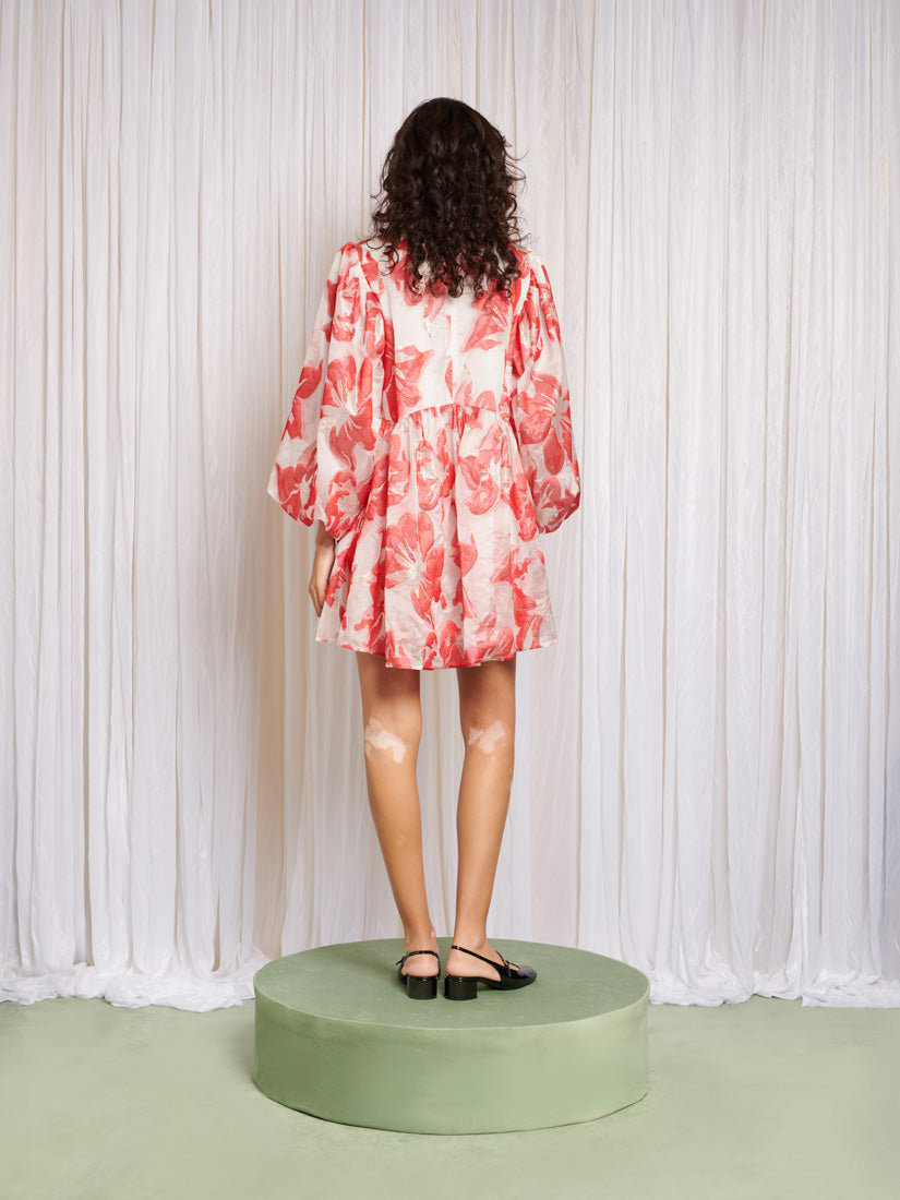 Abby Jacquard Bow Dress