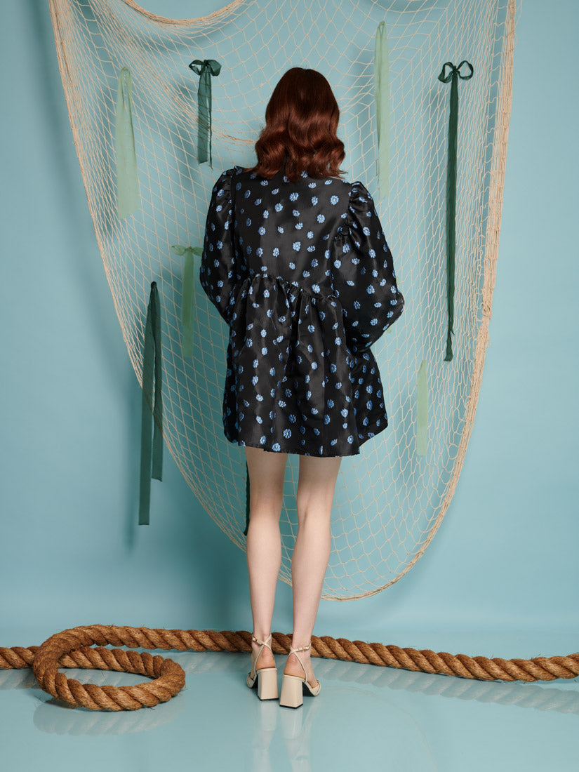 Paddle Jacquard Mini Dress