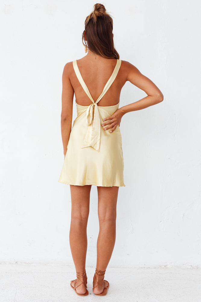 HELLO MOLLY Night In Cabana Dress Yellow