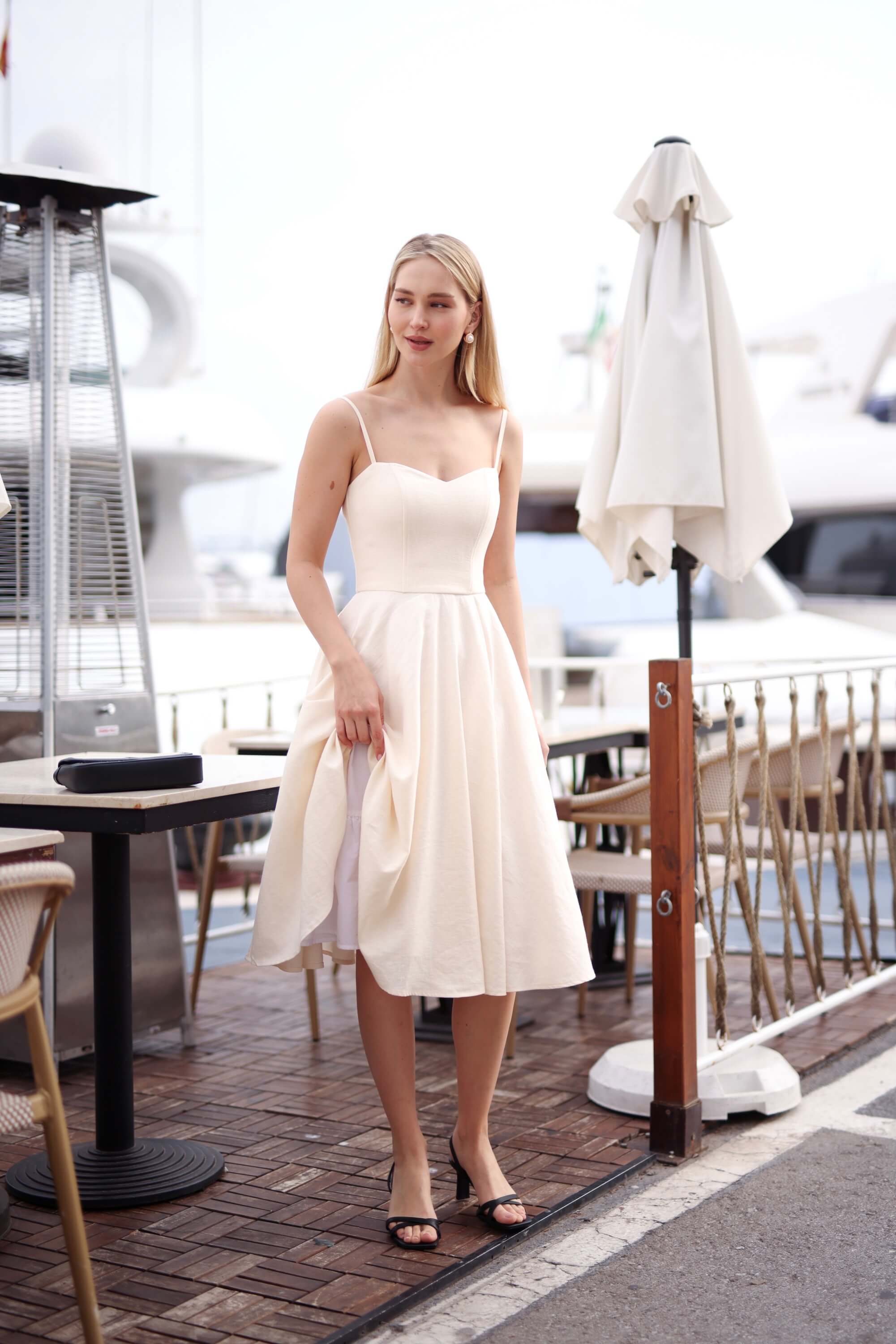 Bardot Linen Dress