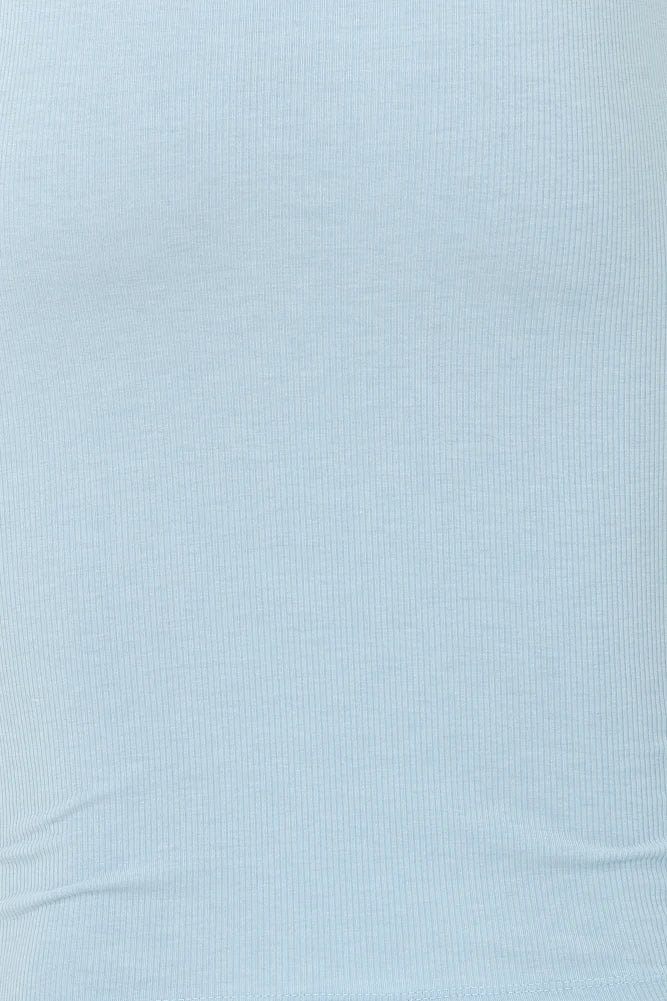 Over The Border Knit Midi Dress Blue