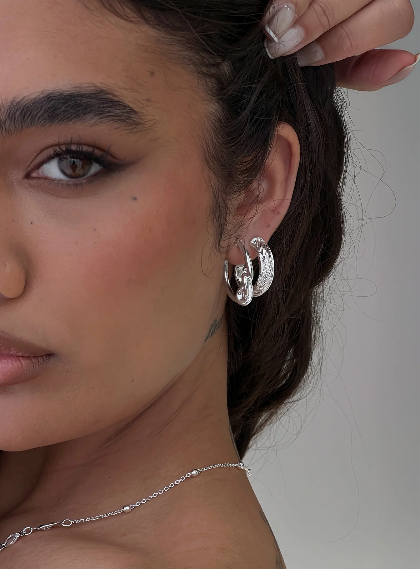 Moonshine Earring Set Silver