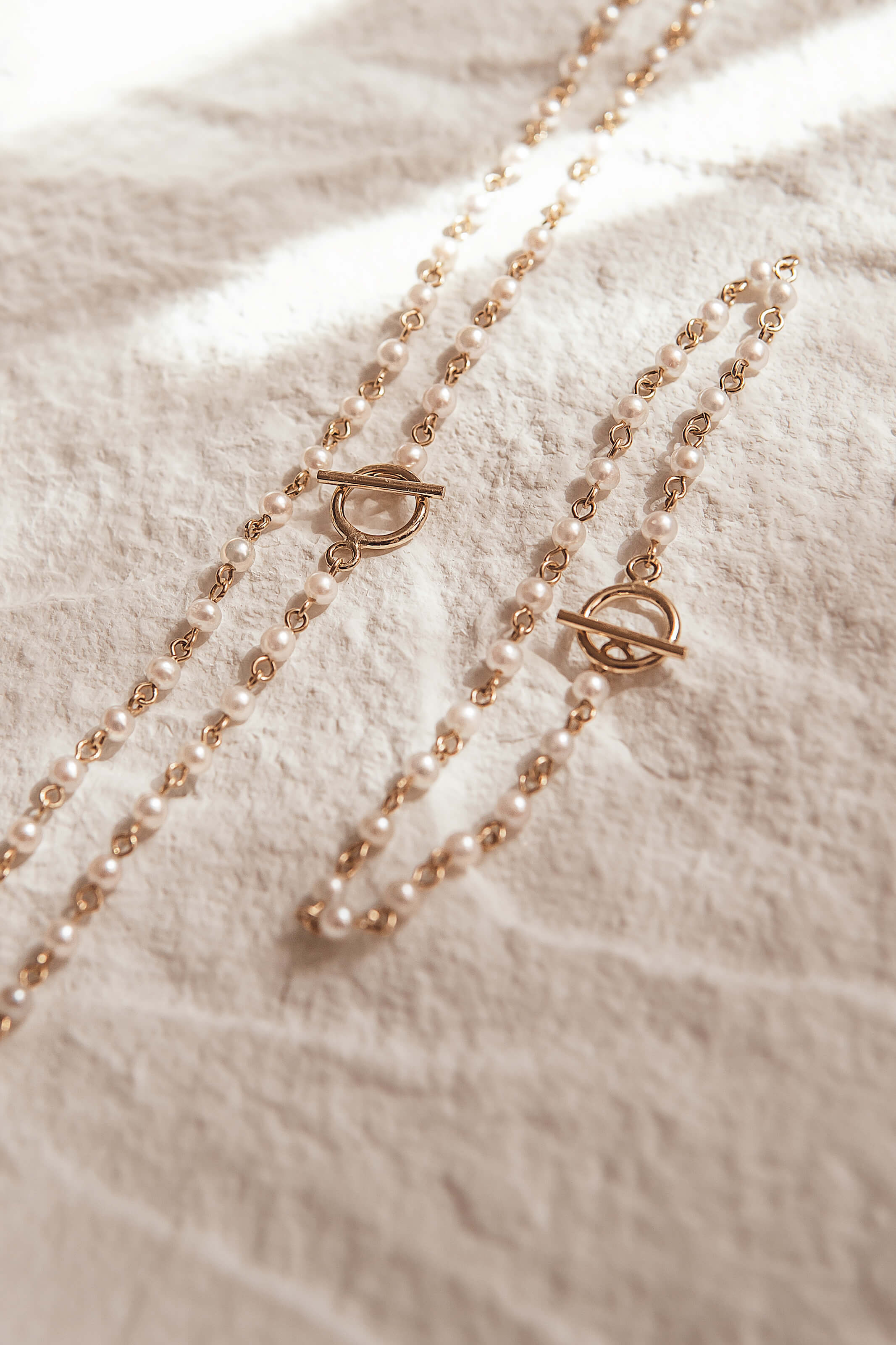 Audrey Pearl Station Necklace