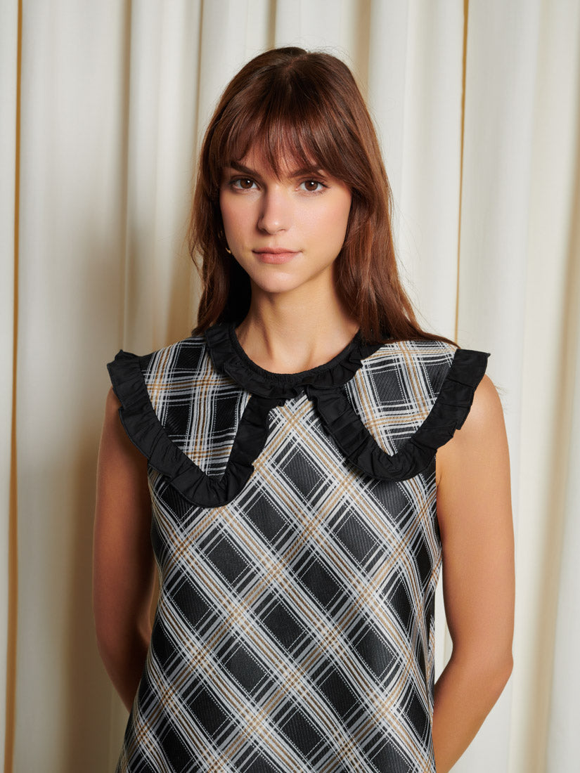 Morven Check Mini Dress