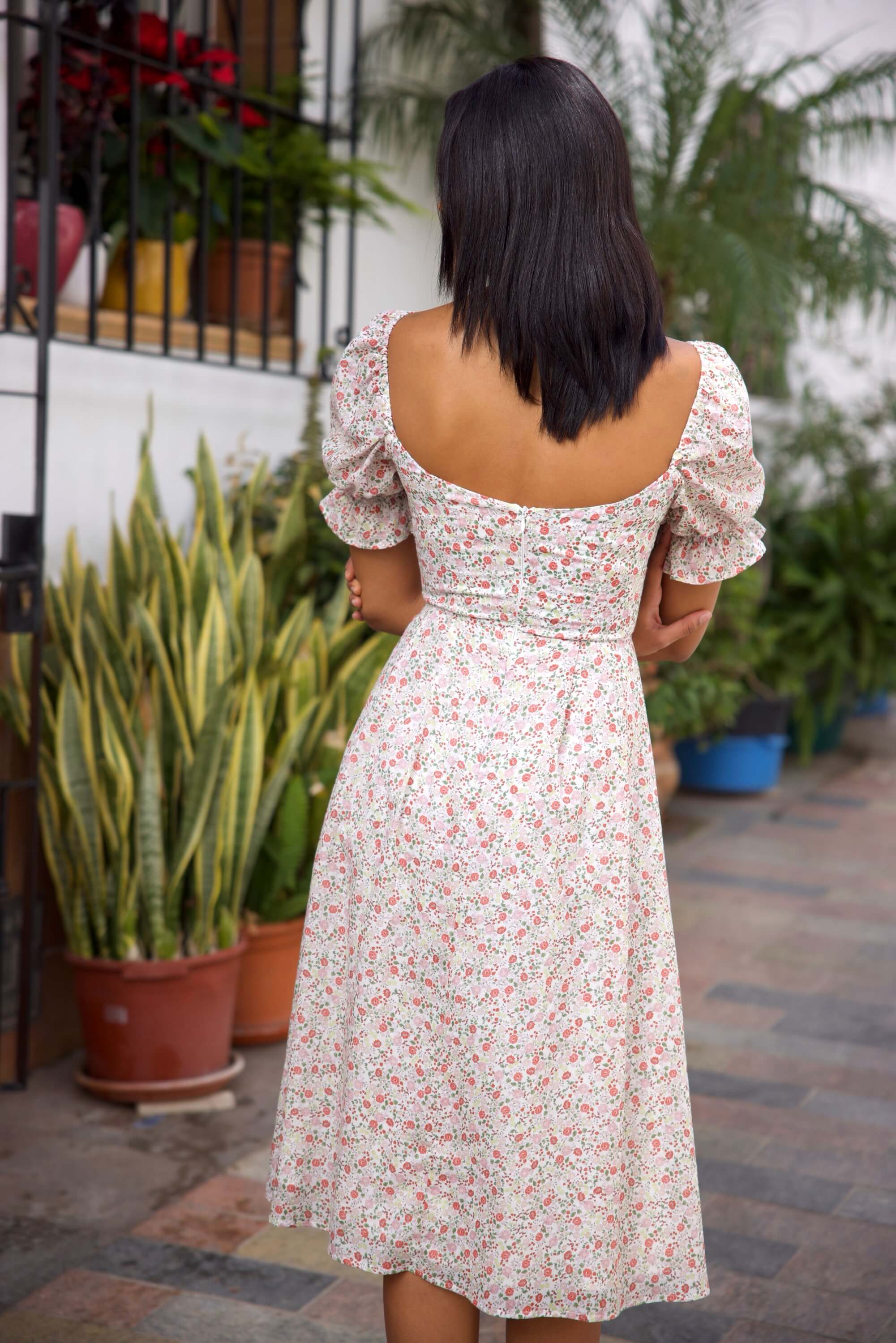 Mira Puffed Sleeve Dress