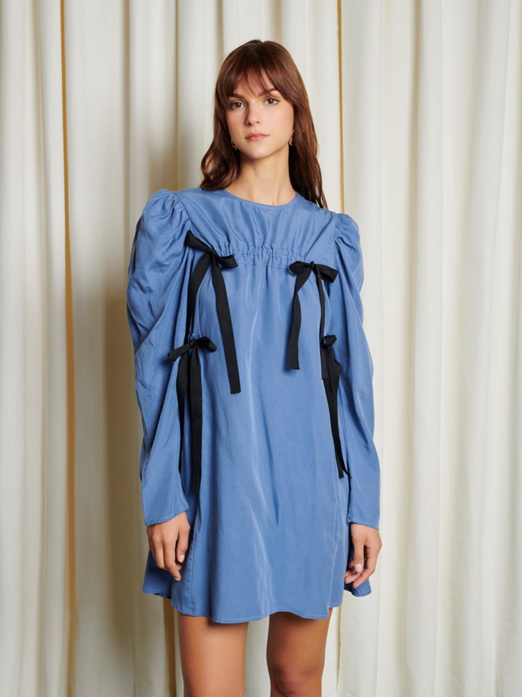 Nes Drawstring Mini Dress
