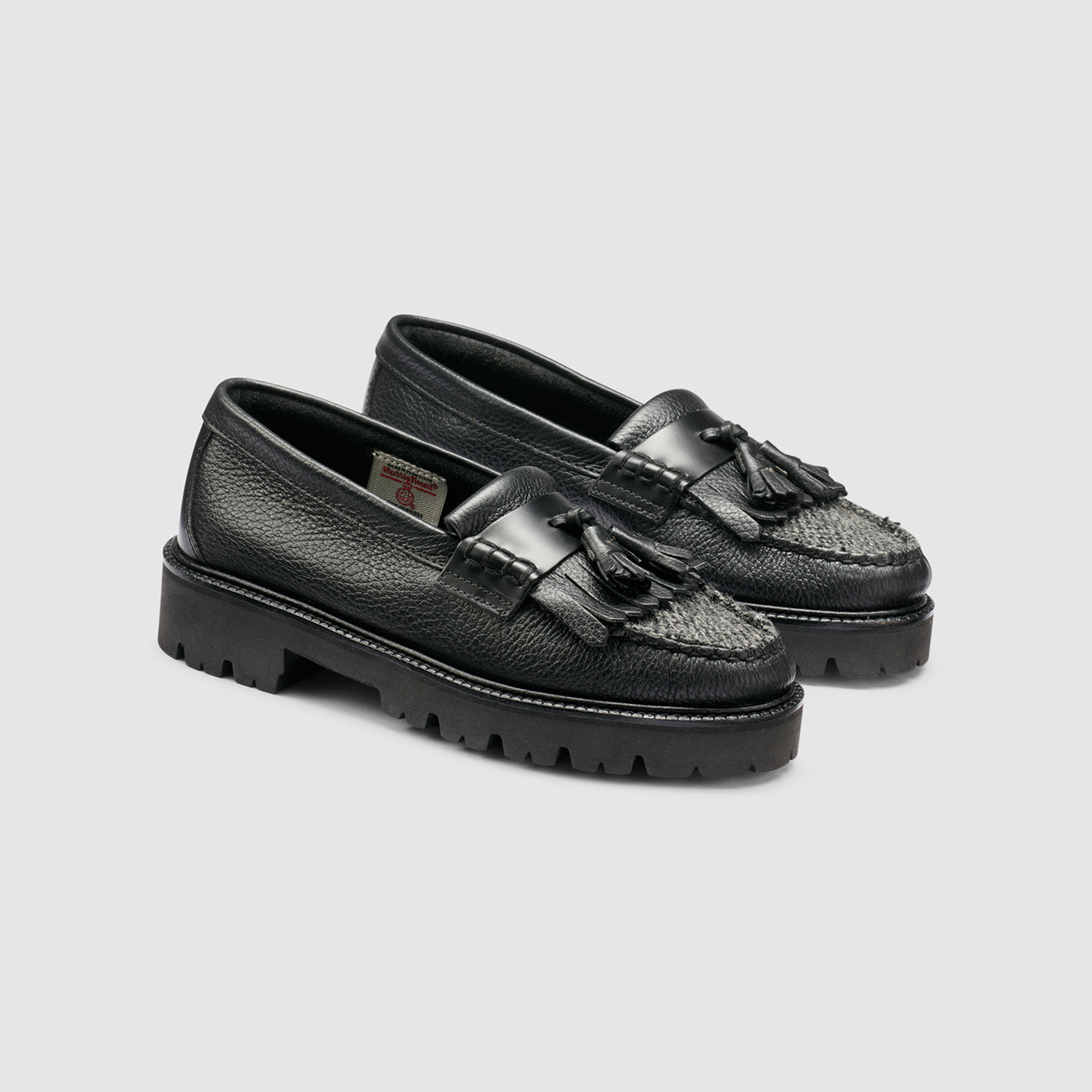 WOMENS ESTHER KILTIE HARRIS TWEED SUPER LUG WEEJUNS LOAFER