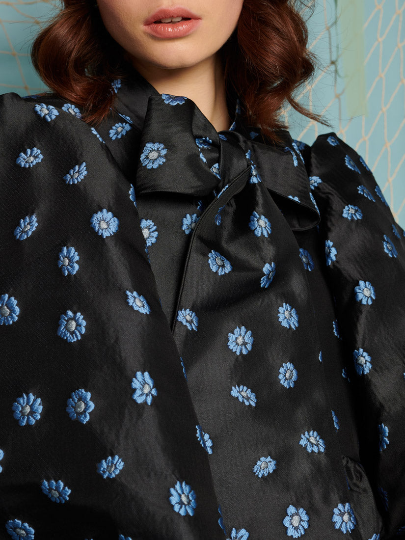 Paddle Jacquard Mini Dress