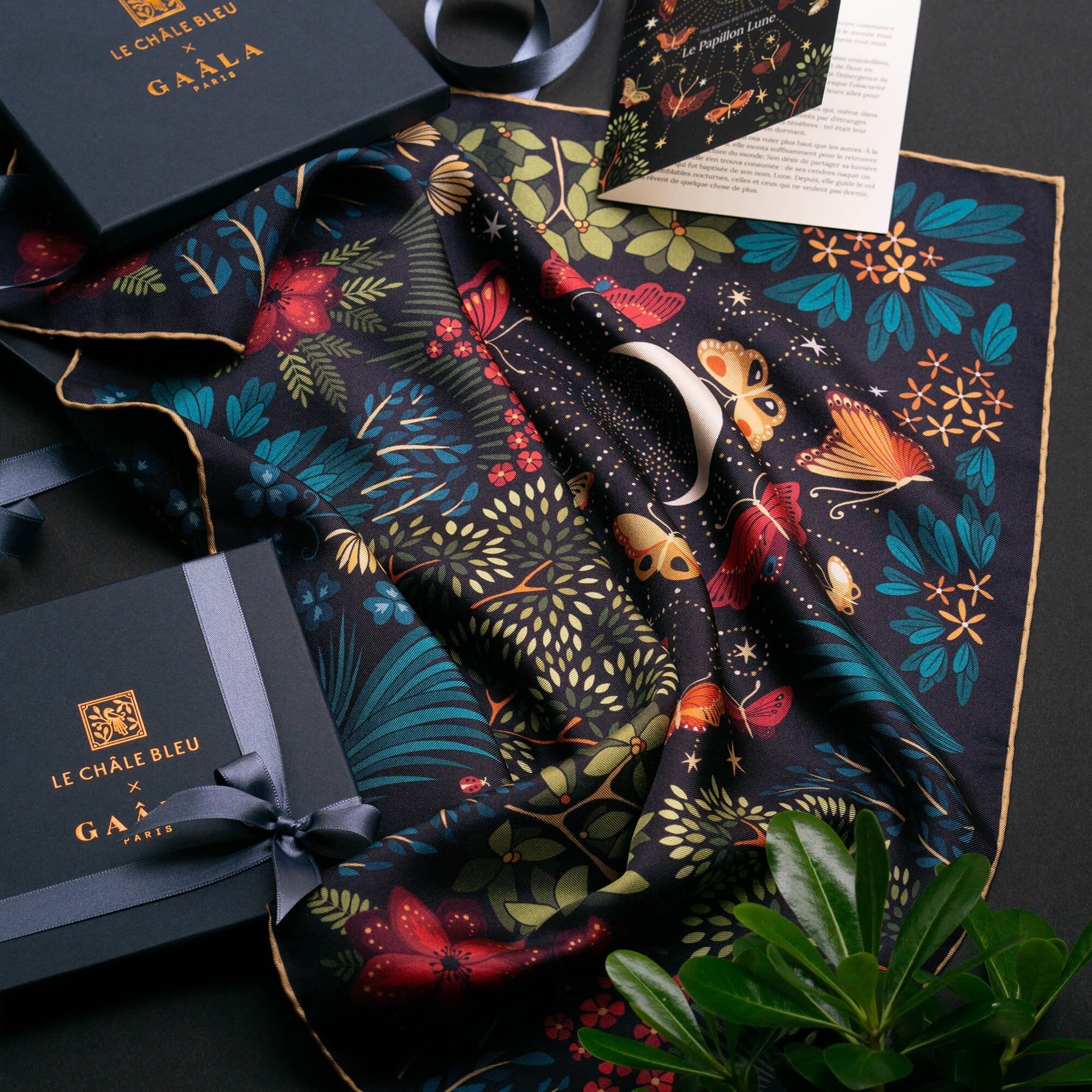 The Moon Butterfly Silk Bandana Scarf