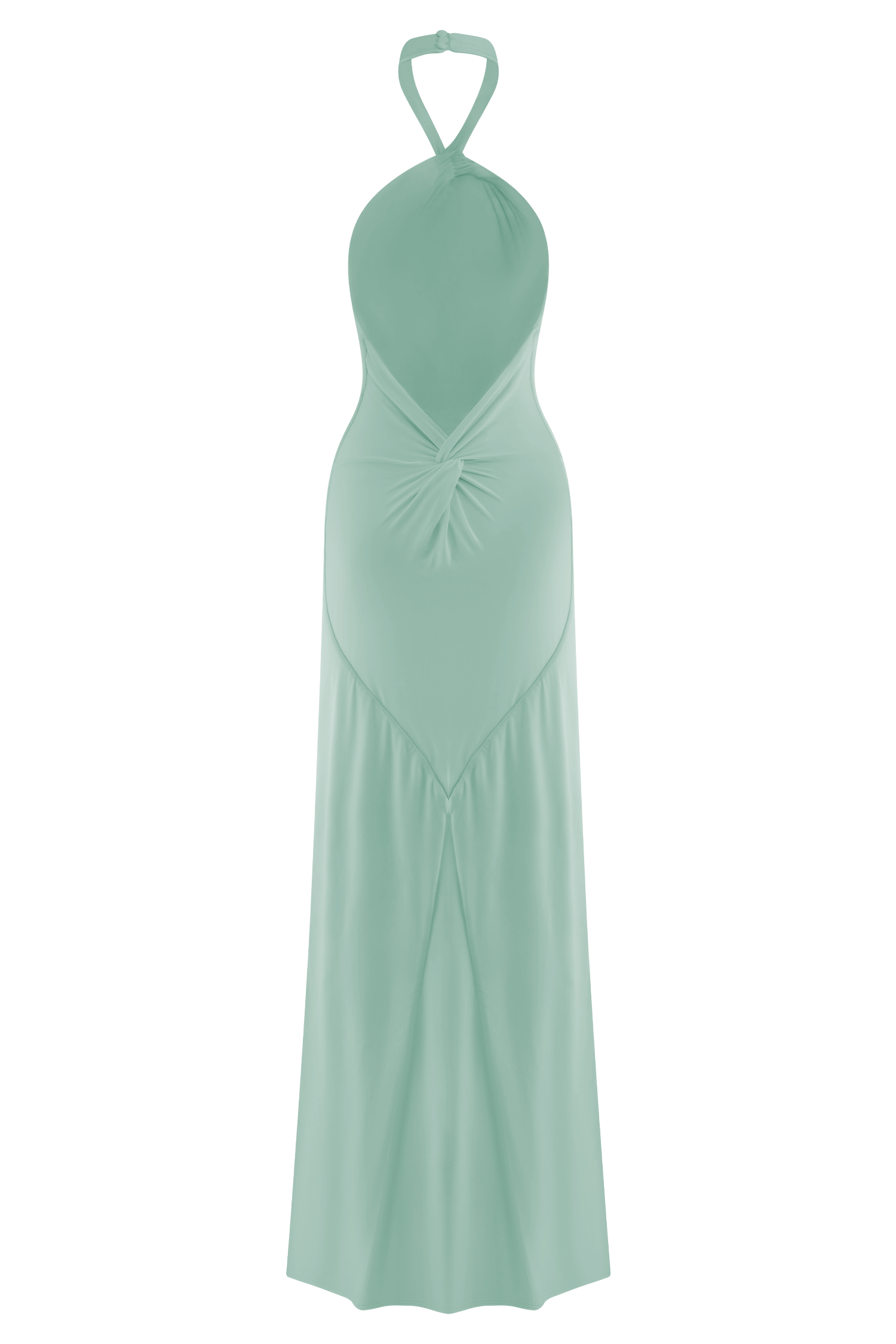Elyna Slinky Halter Maxi Dress - Lagoon