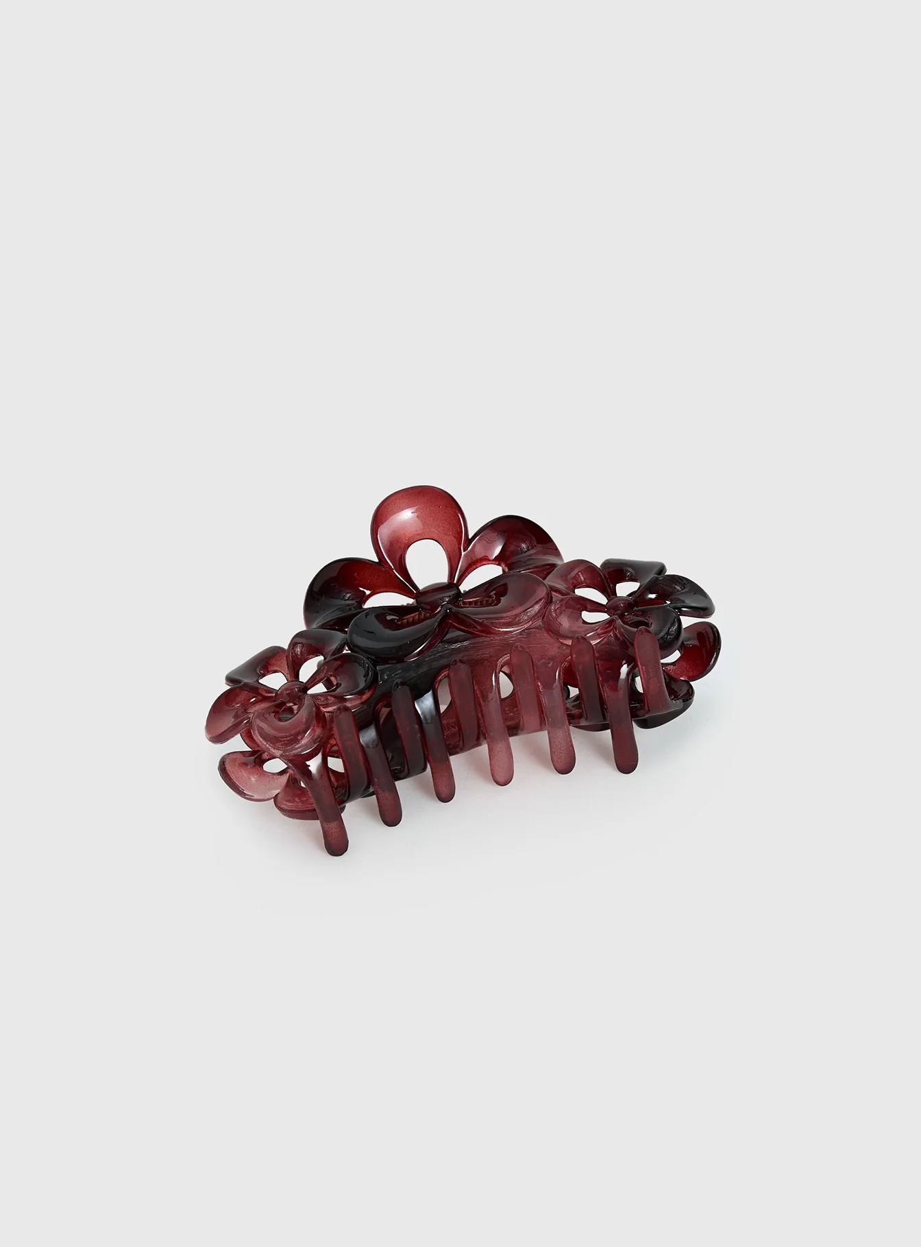 Lights Up Claw Clip Burgundy
