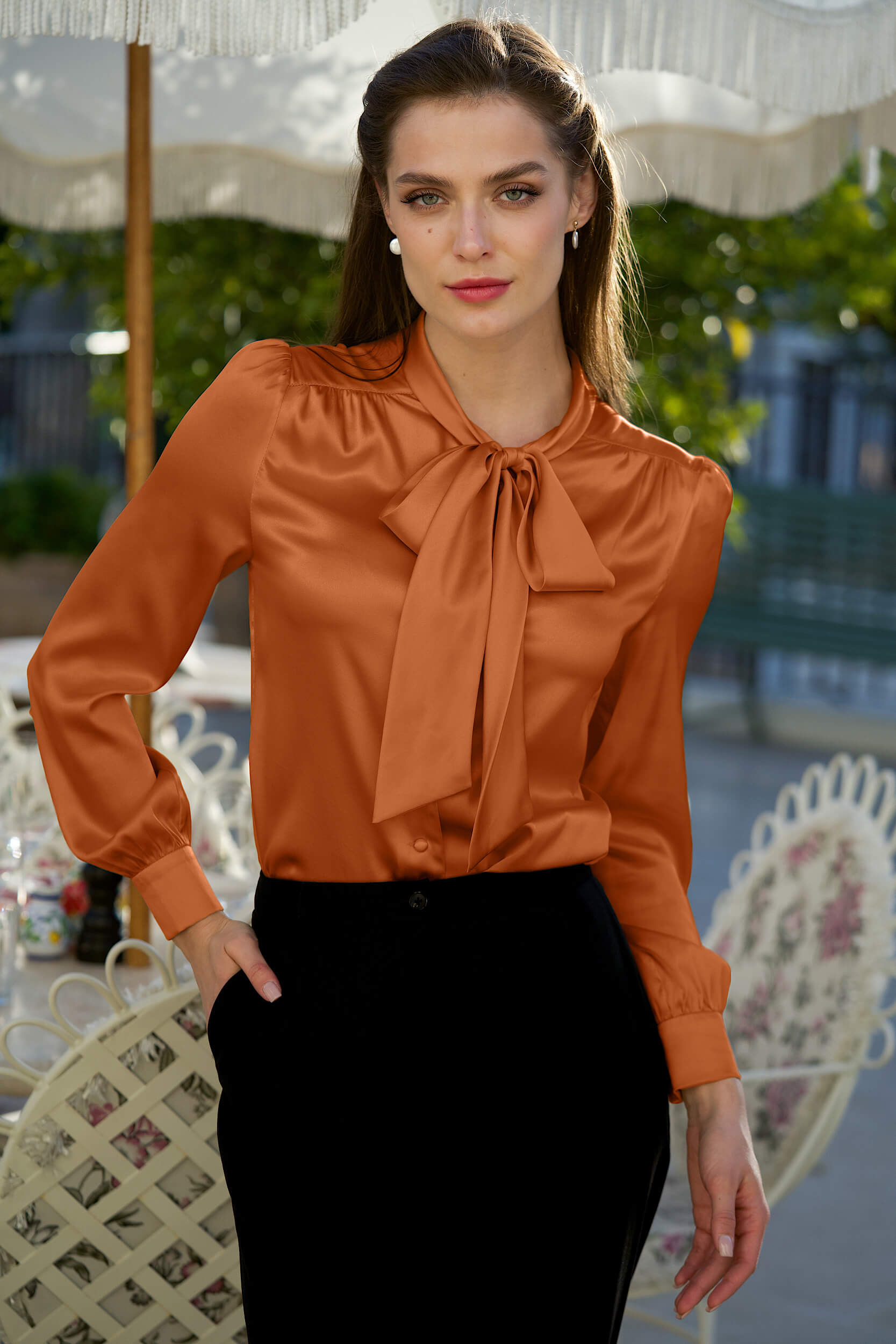 Lena Silk Blouse