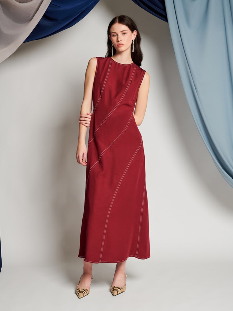 Isra Drawstring Midi Dress