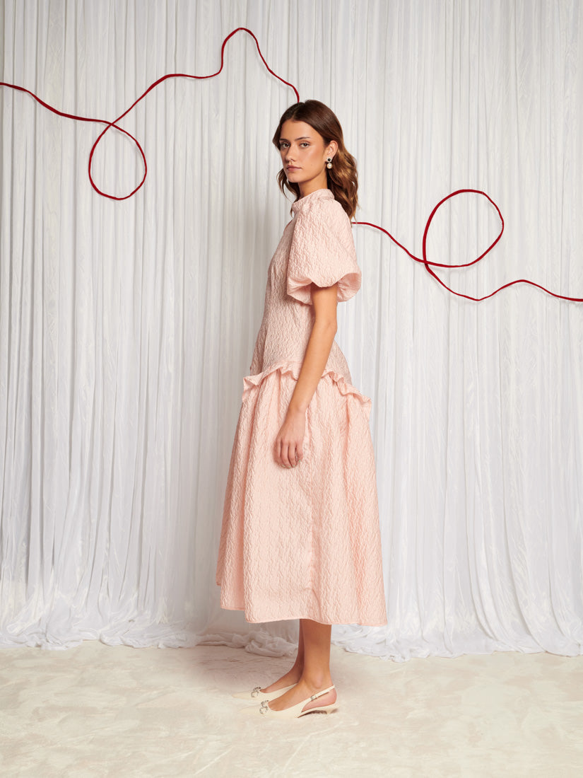 Swift Jacquard Midi Dress