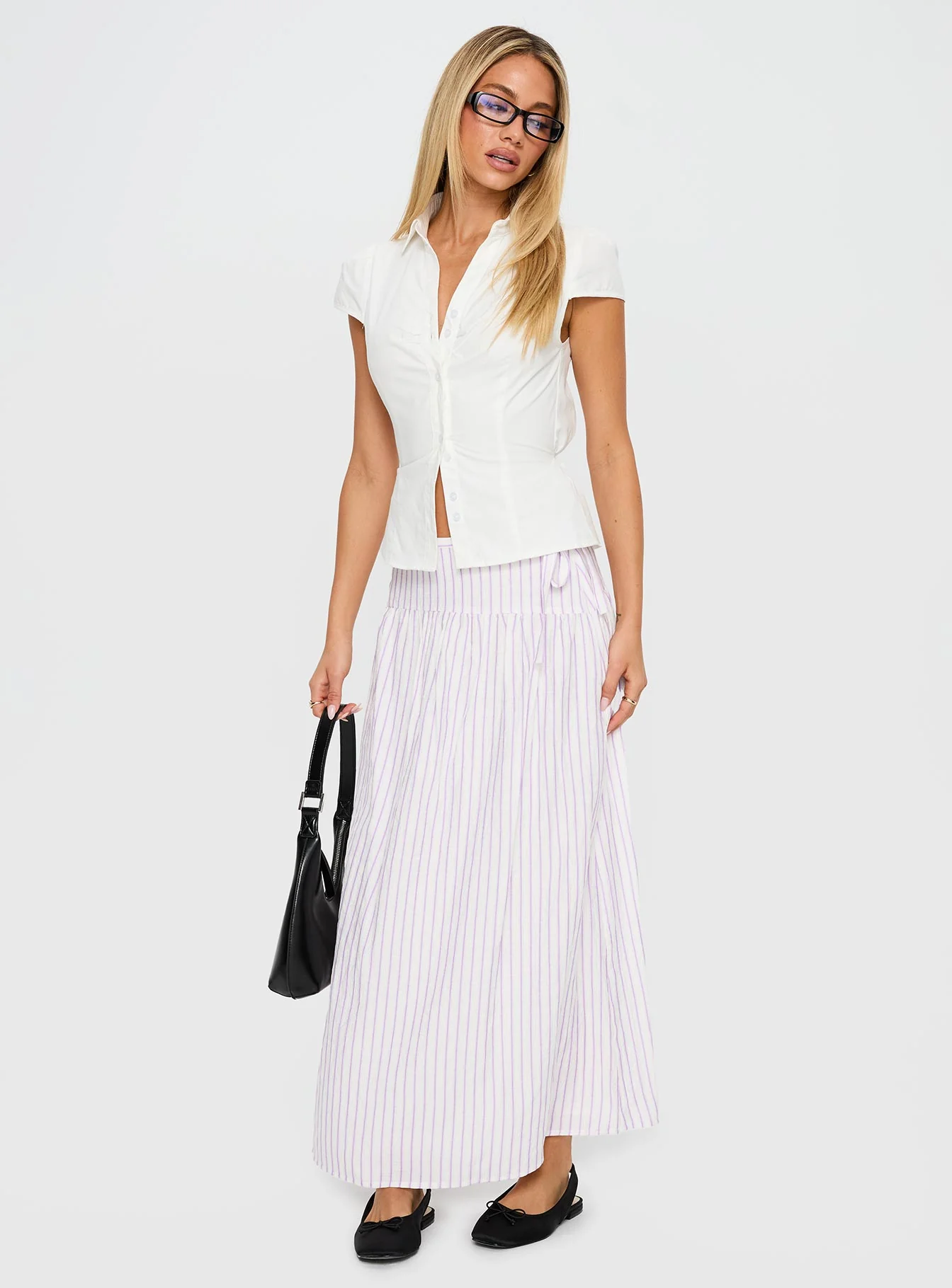 Antheia Maxi Skirt White Multi