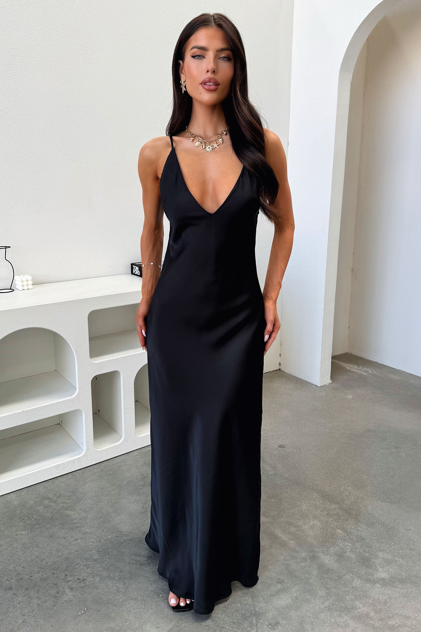 Delilah Maxi Dress - Black