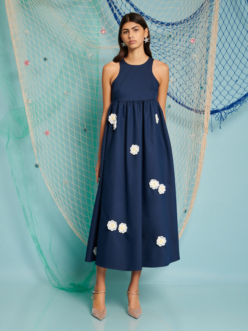 River Flower Midi Dress
