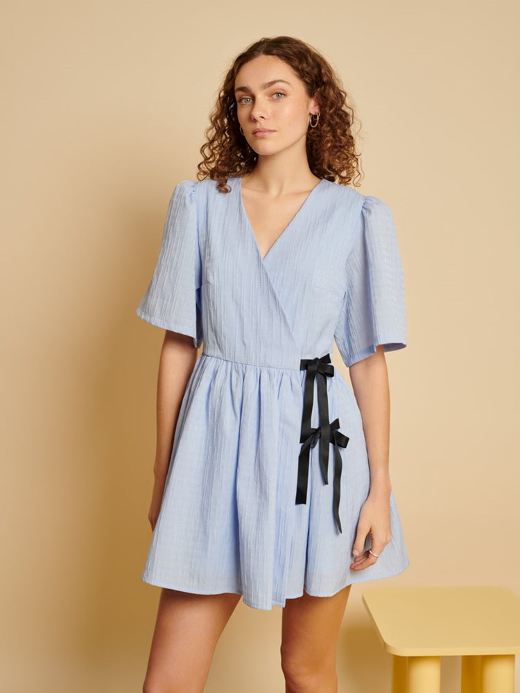 Freja Wrap Mini Dress