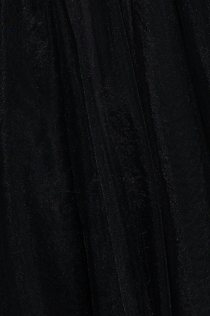 Pretty Snowflake Tulle Mini Dress Black