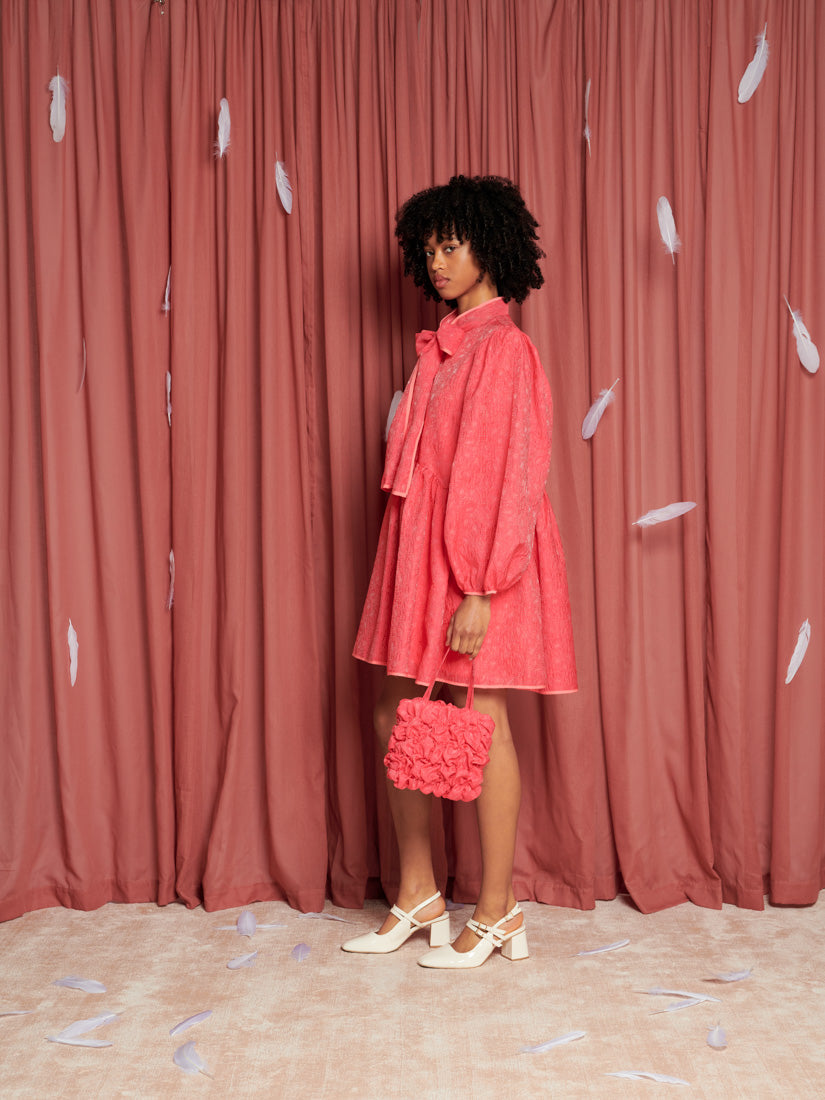 Parakeet Bow Mini Dress