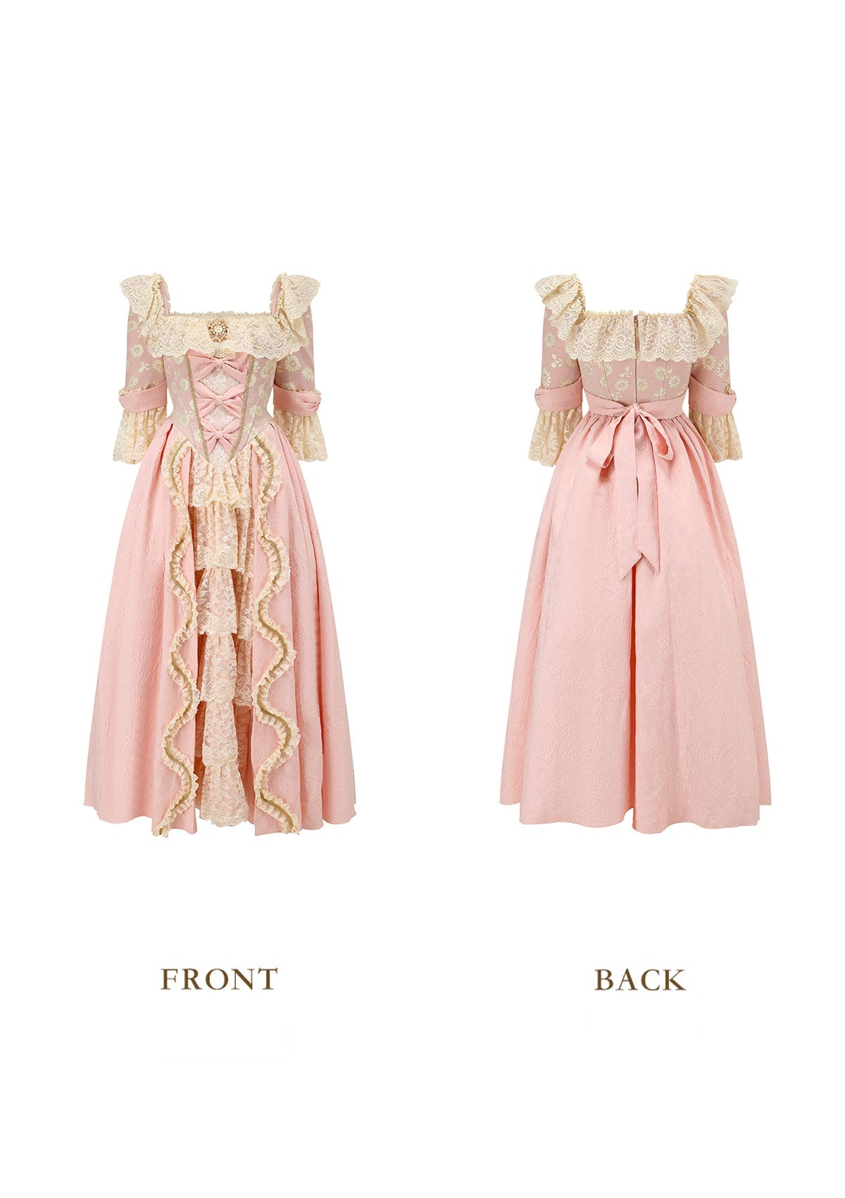 Pink Floral Godmother Corset Dress