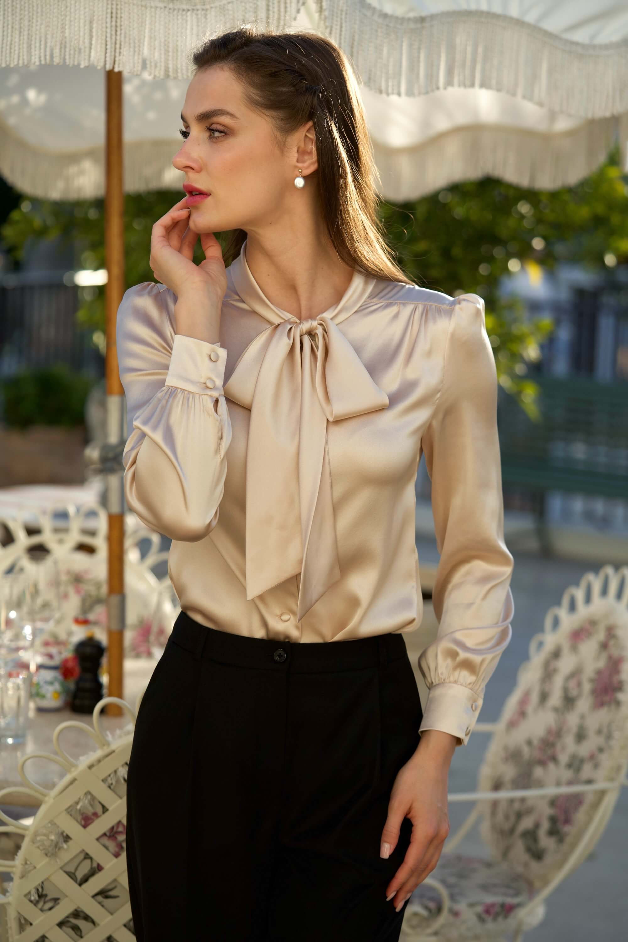 Lena Silk Blouse
