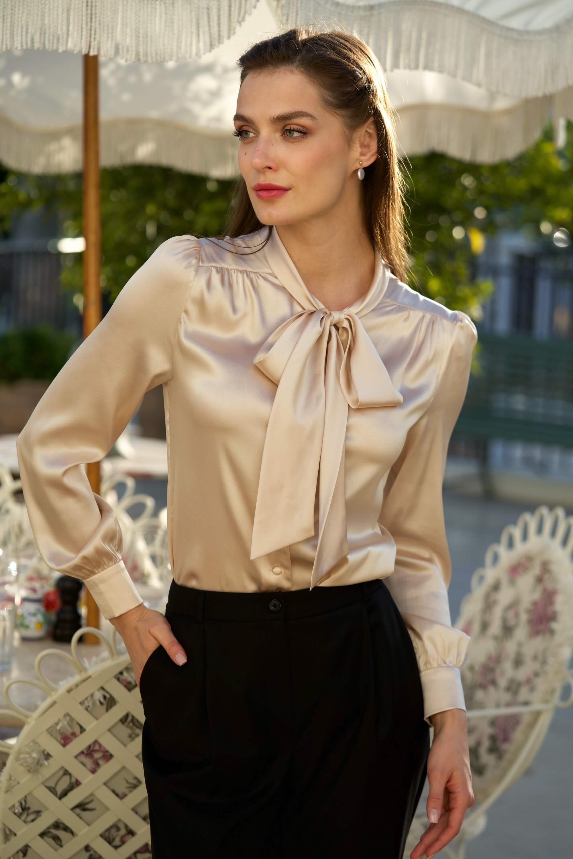 Lena Silk Blouse
