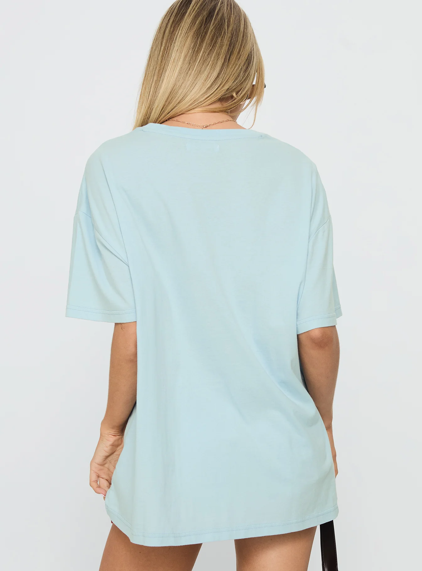 California Sugar Oversized Graphic Tee Blue