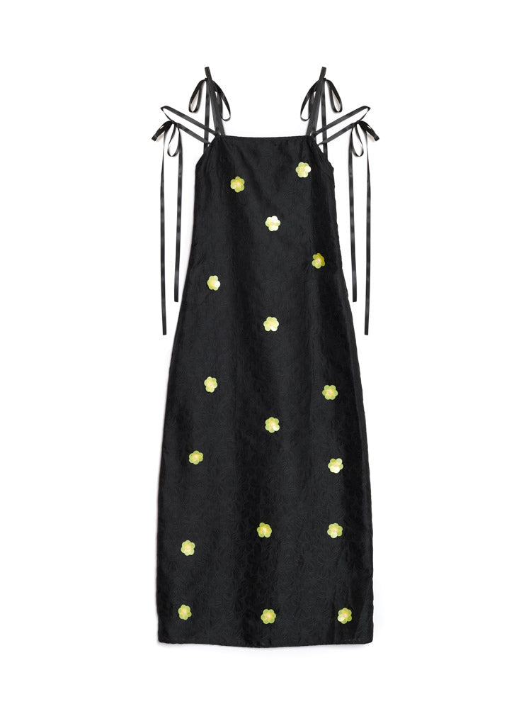 Fanciful Flower Midi Dress