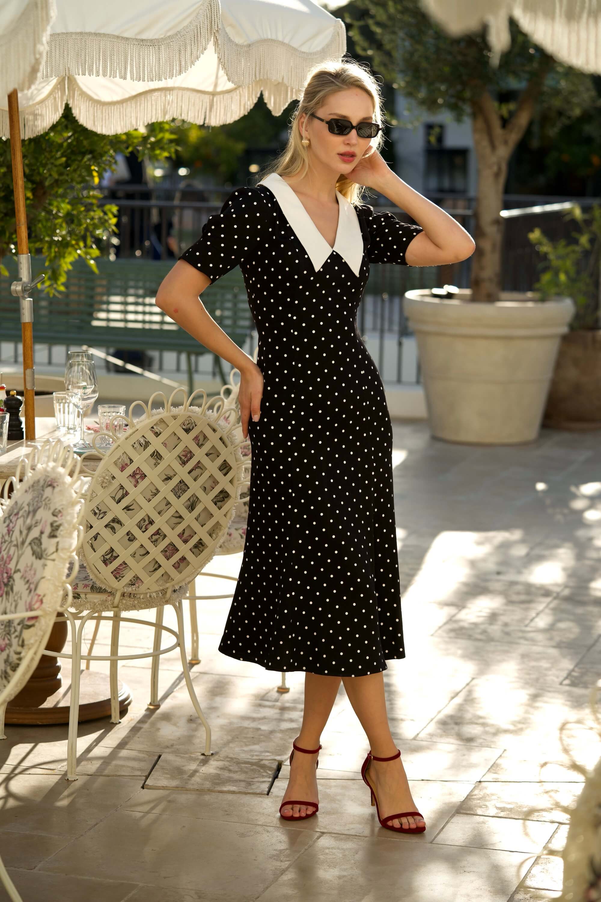 Gladys Polka Dot Dress