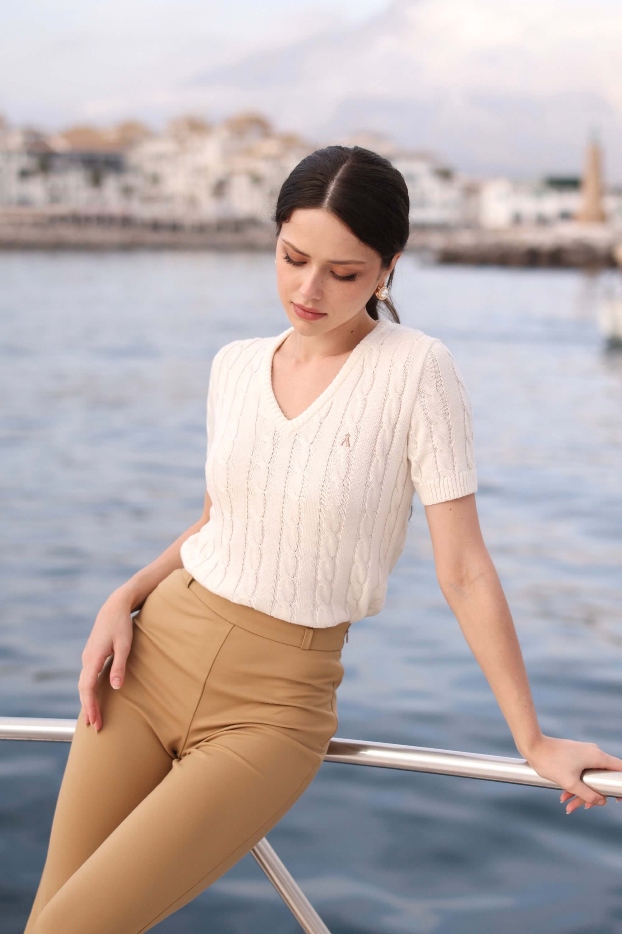 Talina Cable Knit Top