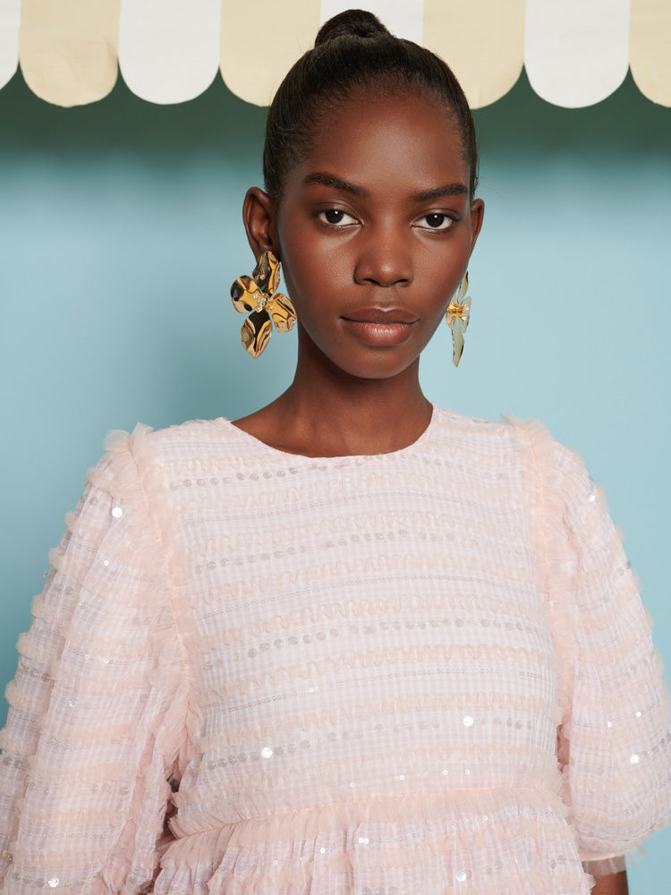 Rhubarb Sequin Mini Dress