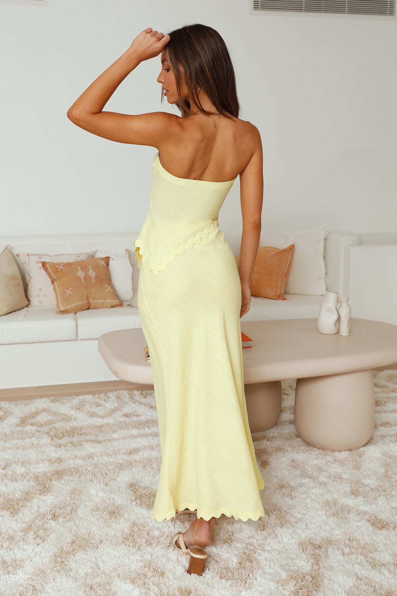 Found You Asymmetrical Top Yellow